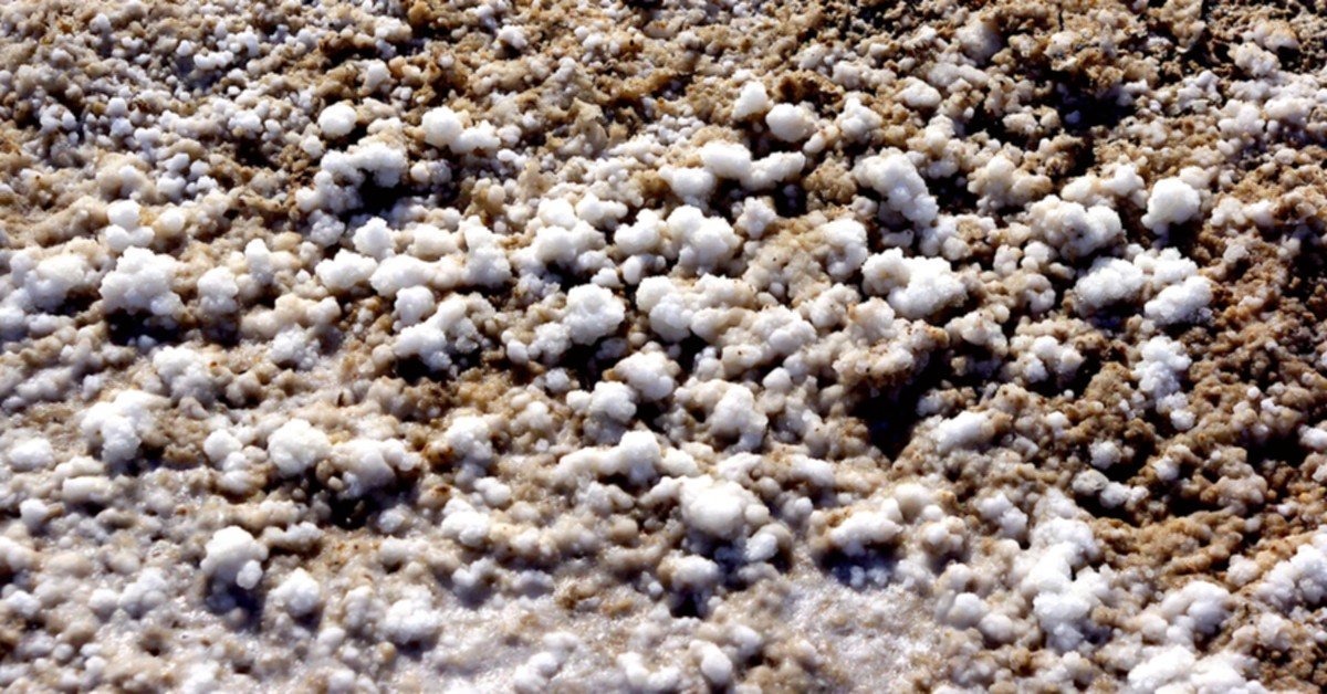 Dead Sea mineral salt deposits texture